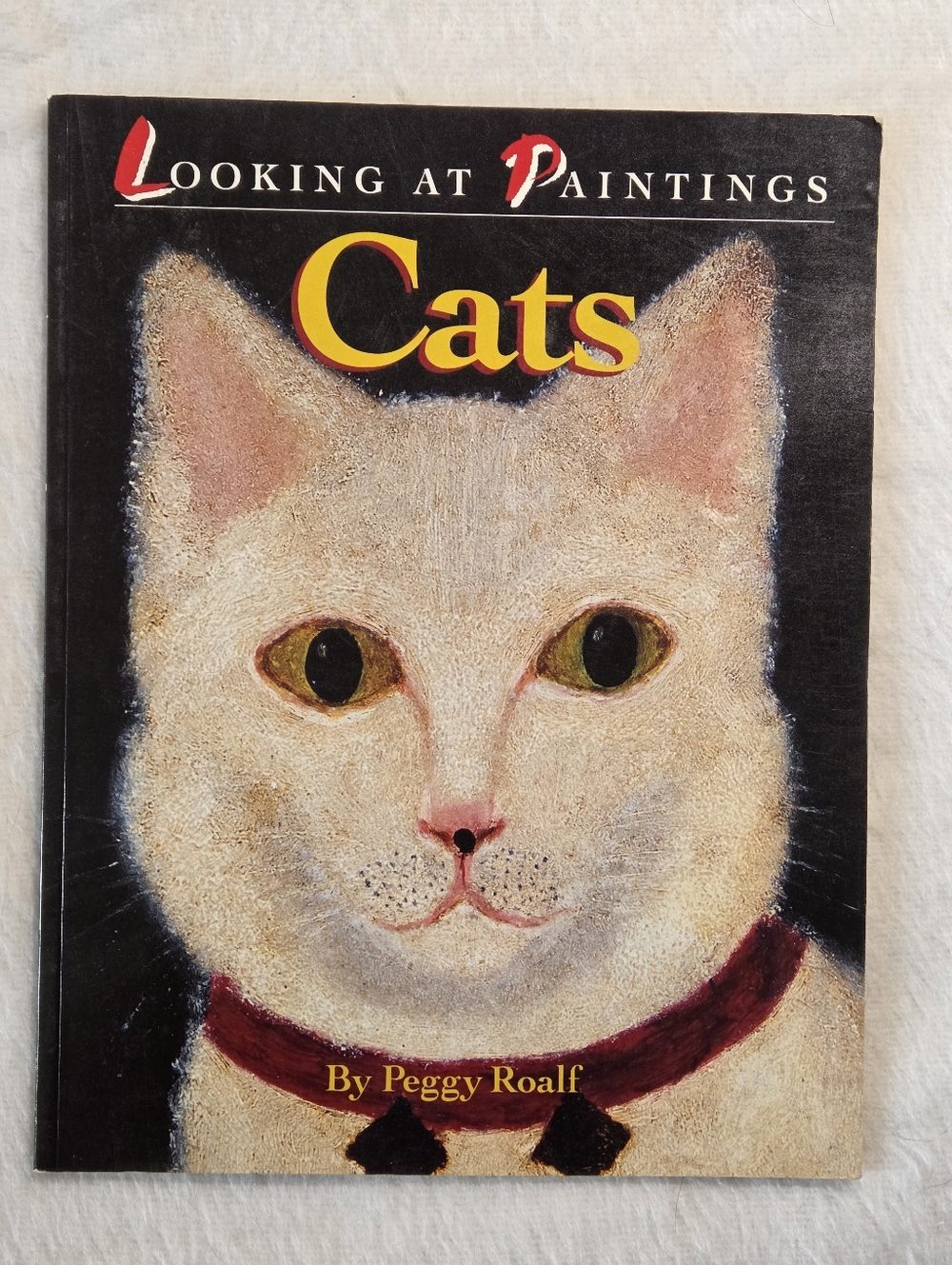 Looking at Paintings of Cats by Peggy Roalf Vintage 1992